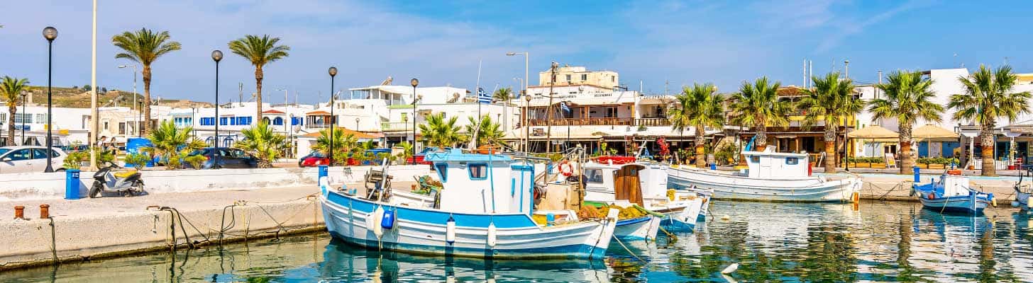 Boats in the harbour at Kardamena in Kos