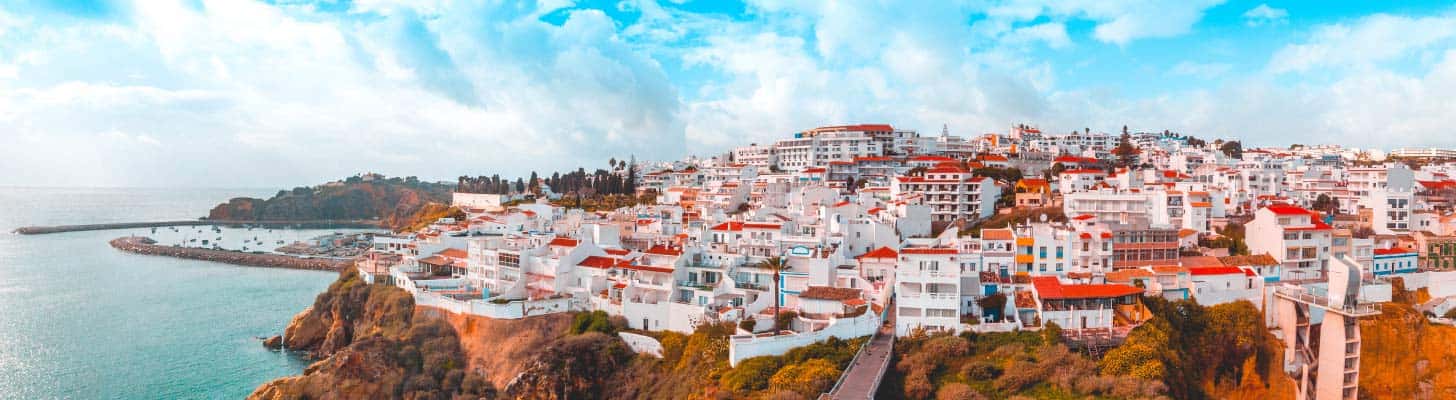 Panoramic view of Albufeira in the Algarve