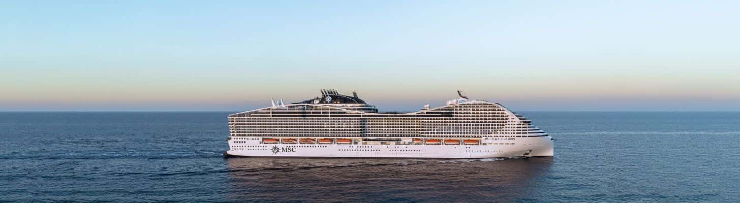 MSC Cruises ship at sea