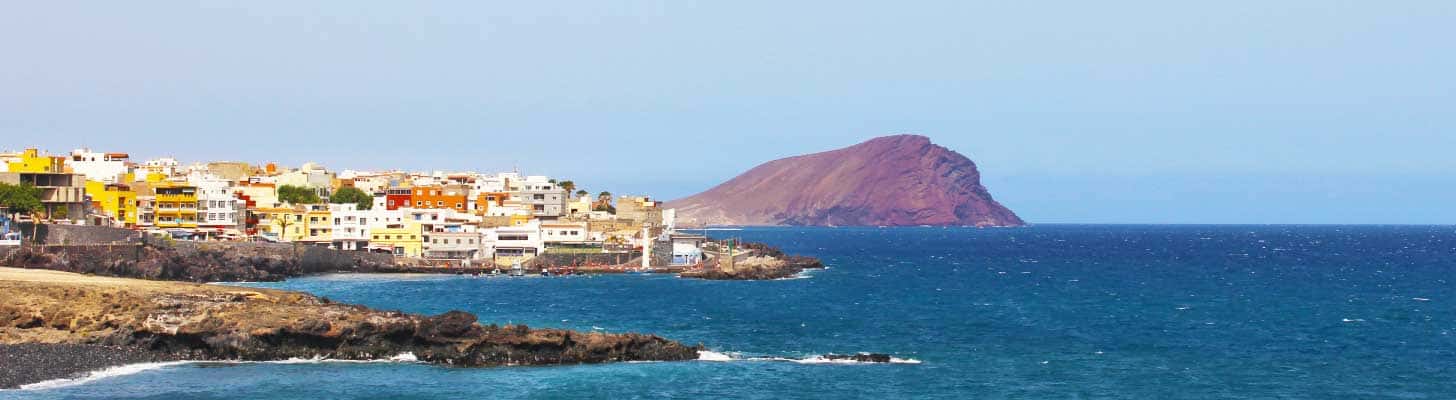 View along the coast to San Miguel de Abona in Tenerife