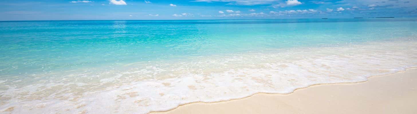 Turquoise waters & white sandy beach