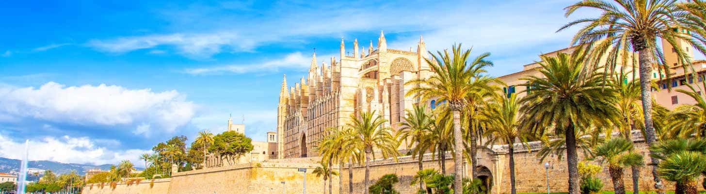 View of the cathedral in Palma, Majorca