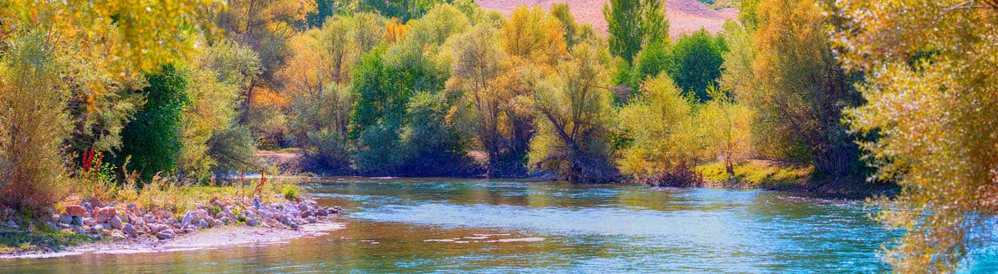 Munzur river in Ovacik, Turkey