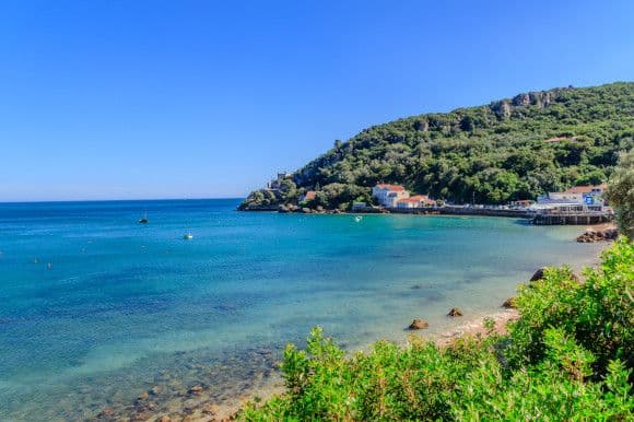 Portinho da Arrábida just south of Lisbon in Serra da Arrábida Natural Park