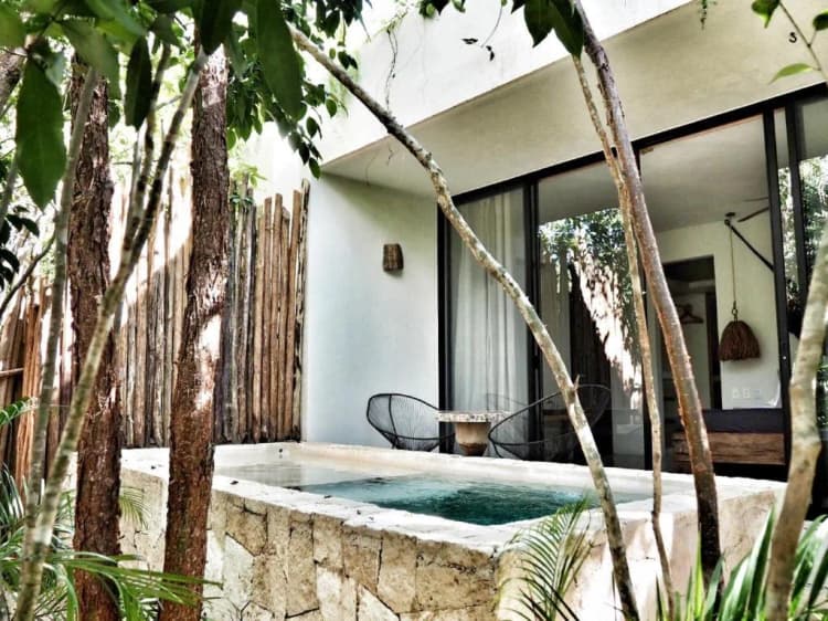 DOUBLE DELUXE WITH PRIVATE POOL Room, Una Vida Tulum, Cancun Area