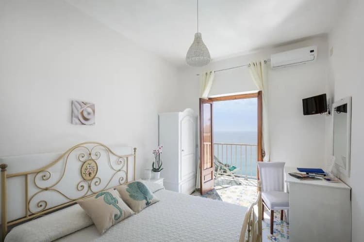DOUBLE SEA VIEW Room, Villa Bella Vista near Positano and Amalfi, Naples