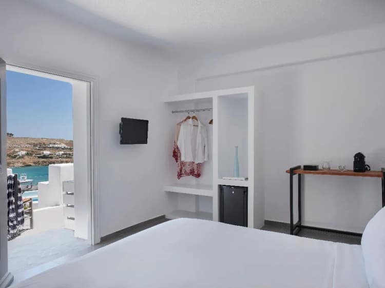 DOUBLE CLASSIC SEA VIEW Room, Pietra e Mare-Mykonos Moments, Mykonos
