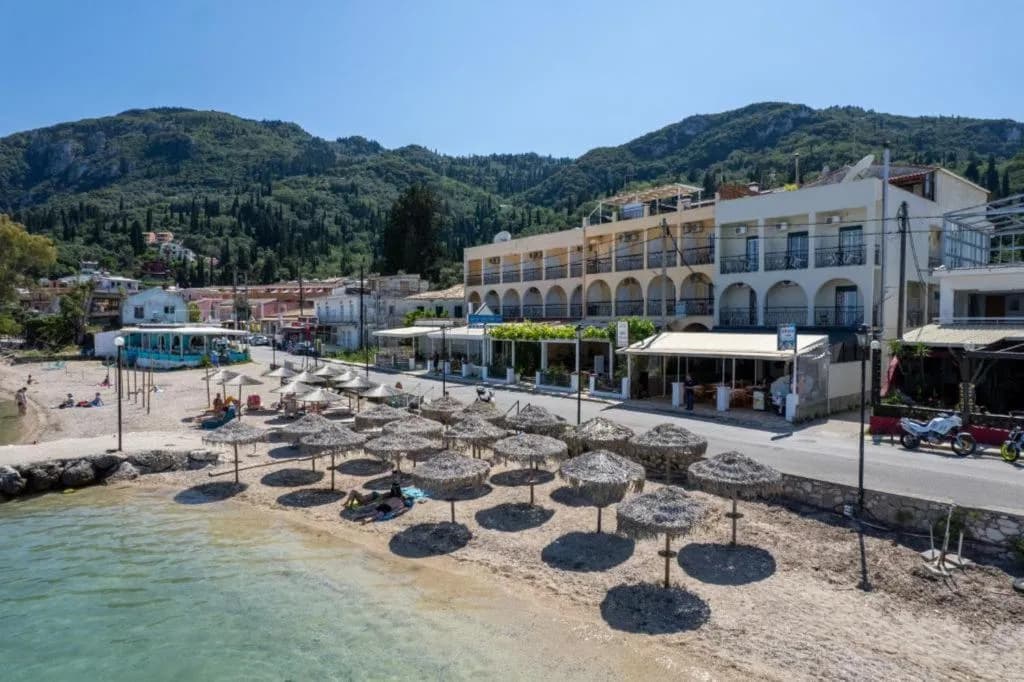 Beach, Riviera Seaside Hotel, Corfu