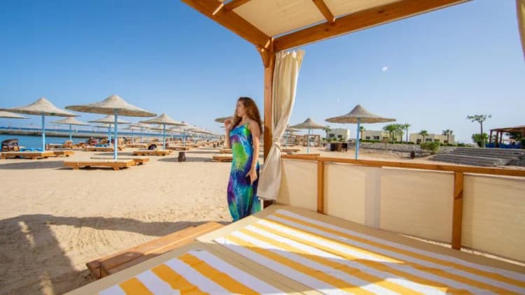 Beach, New Eagles Resort & Aqua Park, Red Sea Riviera