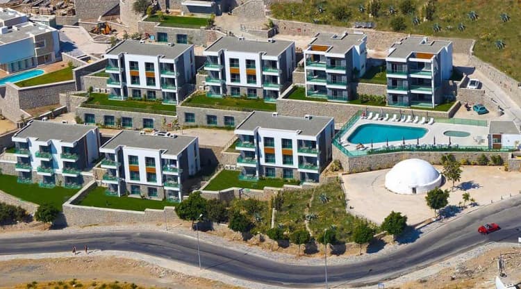 General view, Degirmenburnu Residence, Bodrum