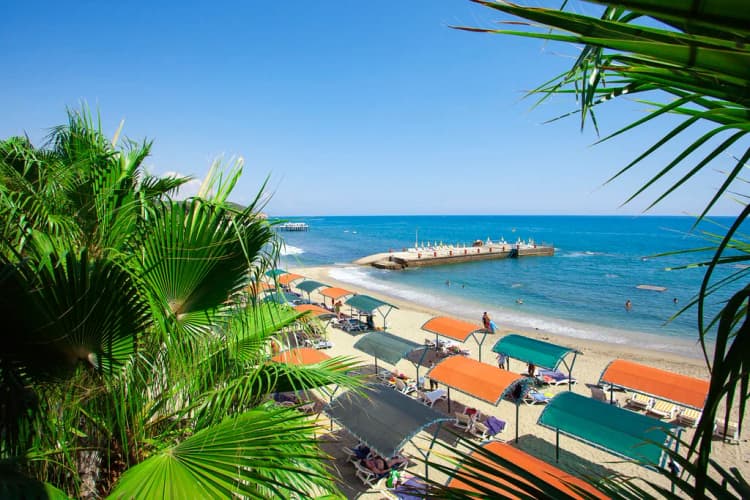 Beach, Seven Seas Palmeras Bay, Antalya
