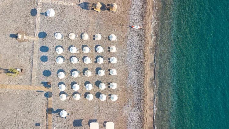 Beach, Lindos White hotel & suites, Rhodes