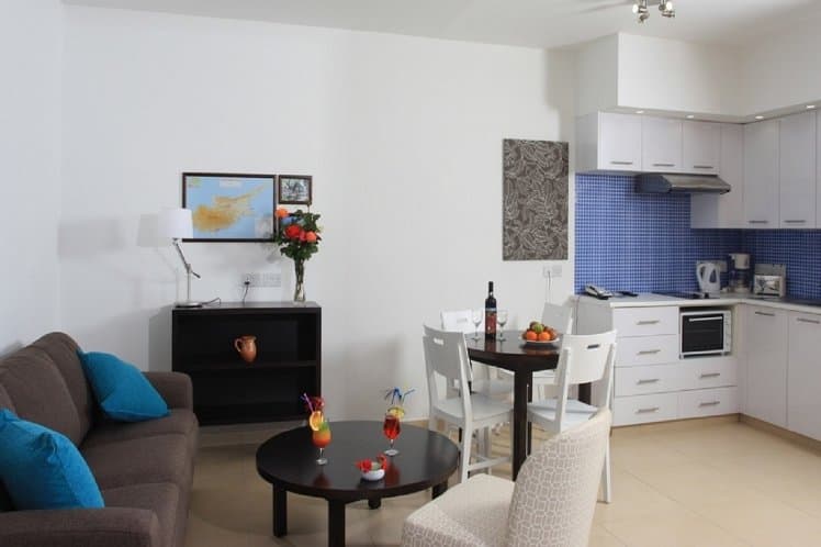 1 bedroom living area, Marismare Apartments, Cyprus