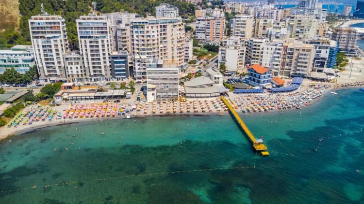 Beach, Aragosta Hotel, Durres
