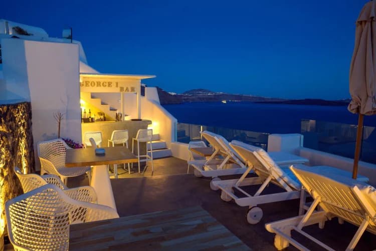 Bar, La Perla Villas and Suites, Santorini