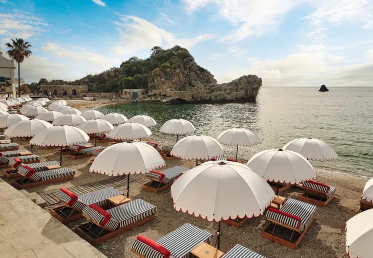 Beach, Mazzarò Sea Palace, Taormina