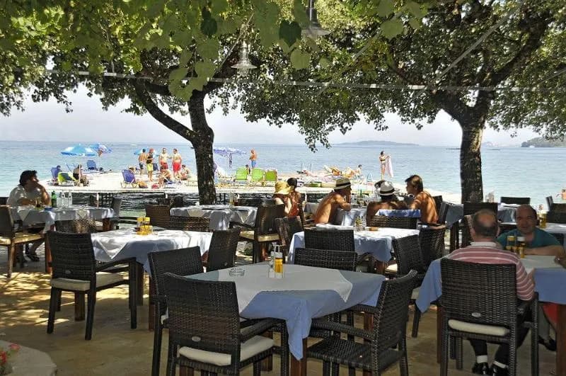 General view, Dassia Beach, Corfu
