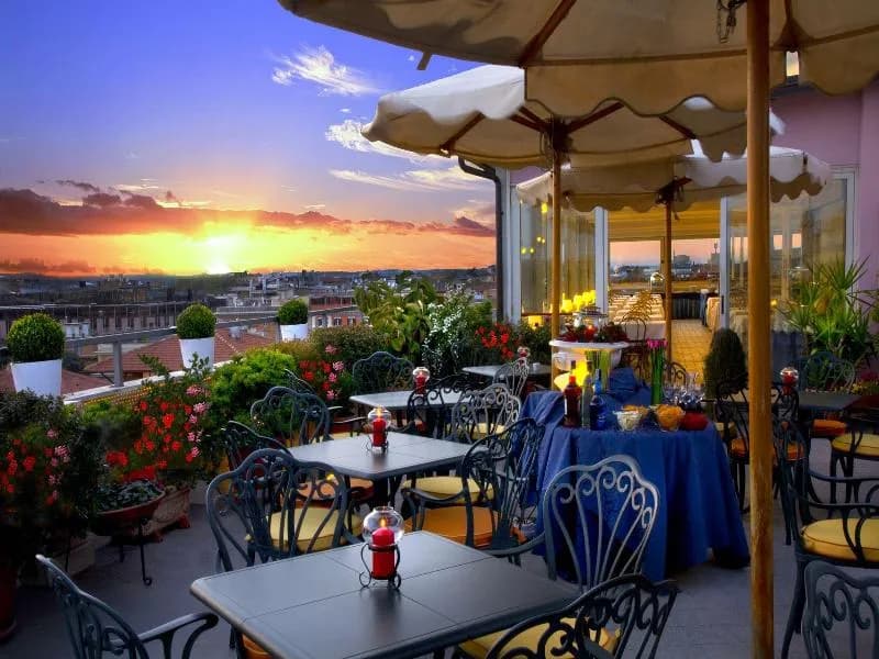 Bar, Marcella Royal - Rooftop Garden, Rome