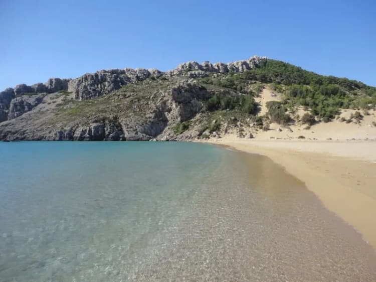 Beach, Tsambika Sun, Rhodes