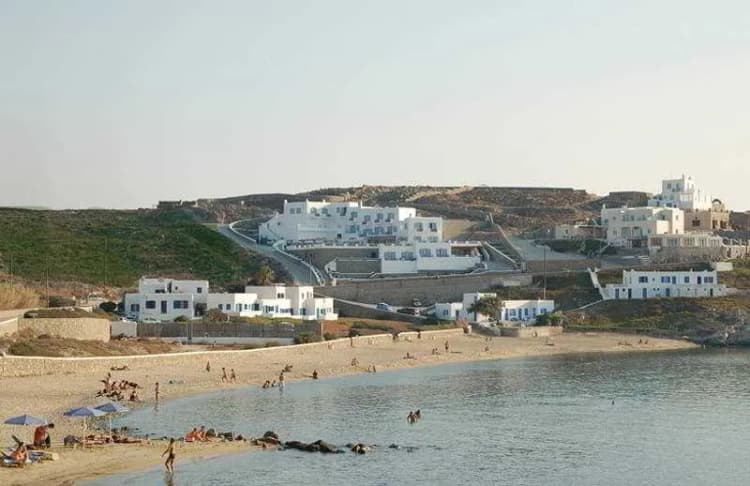 General view, Grand Beach, Mykonos
