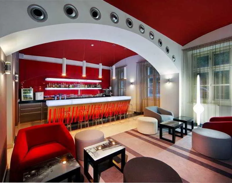 Bar, Red & Blue Design, Prague