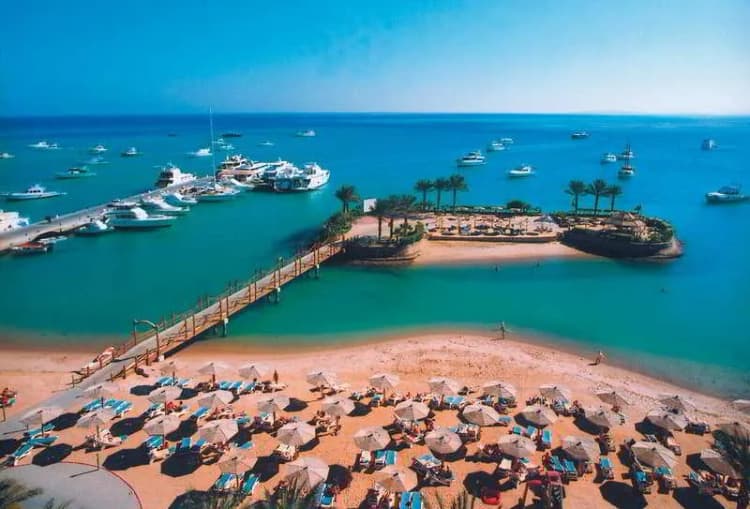 Beach, Hurghada Marriott Beach Resort, Red Sea Riviera