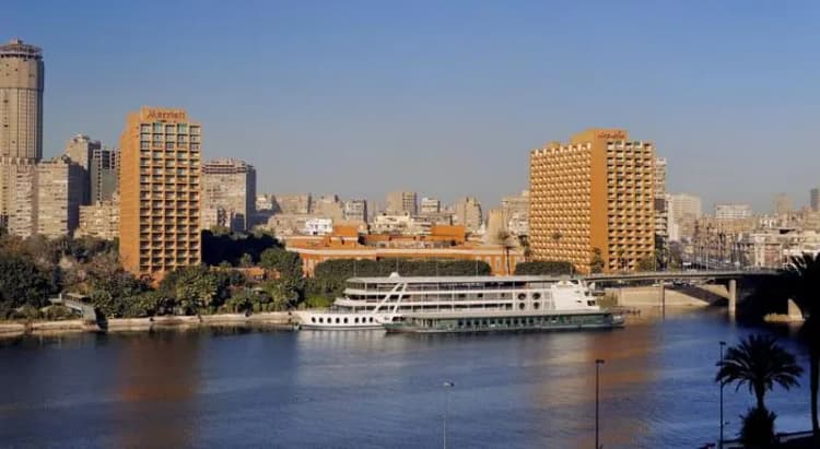 Beach, Cairo Marriott hotel & Omar Khayyam Casino, Cairo