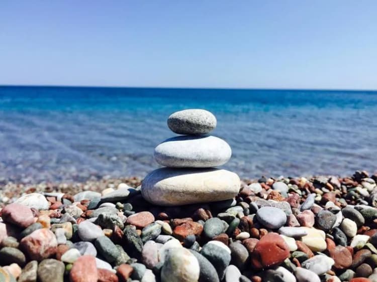 Beach, Kabanaris Bay, Rhodes