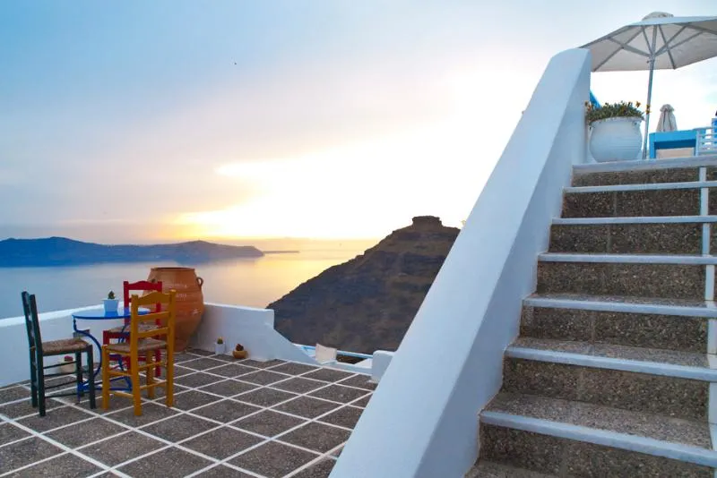 General view, Manos Small World, Santorini