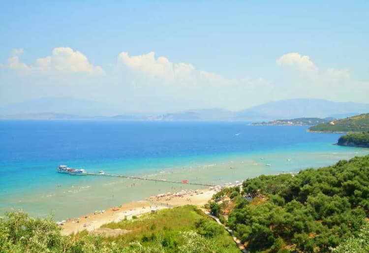 Beach, Dionysos Apartments, Corfu