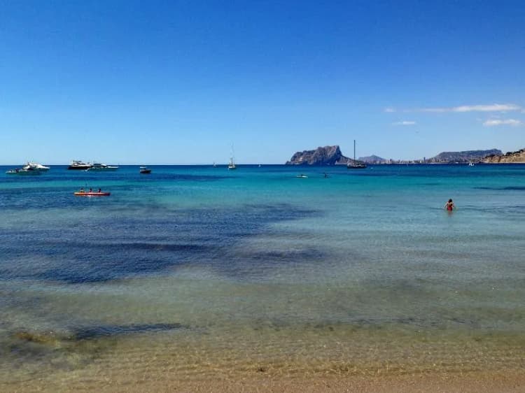 Beach, Swiss Hotel Moraira, Costa Blanca