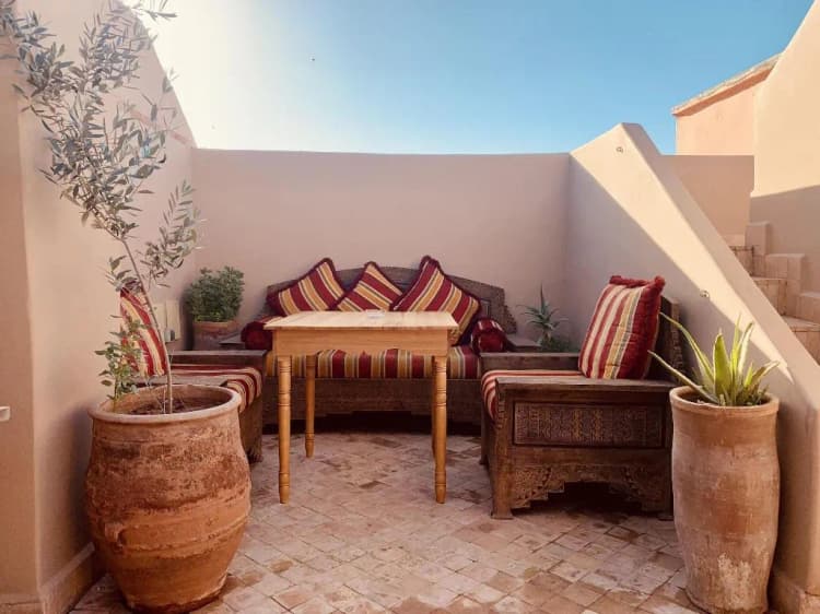 General view, Riad Laksiba, Marrakech