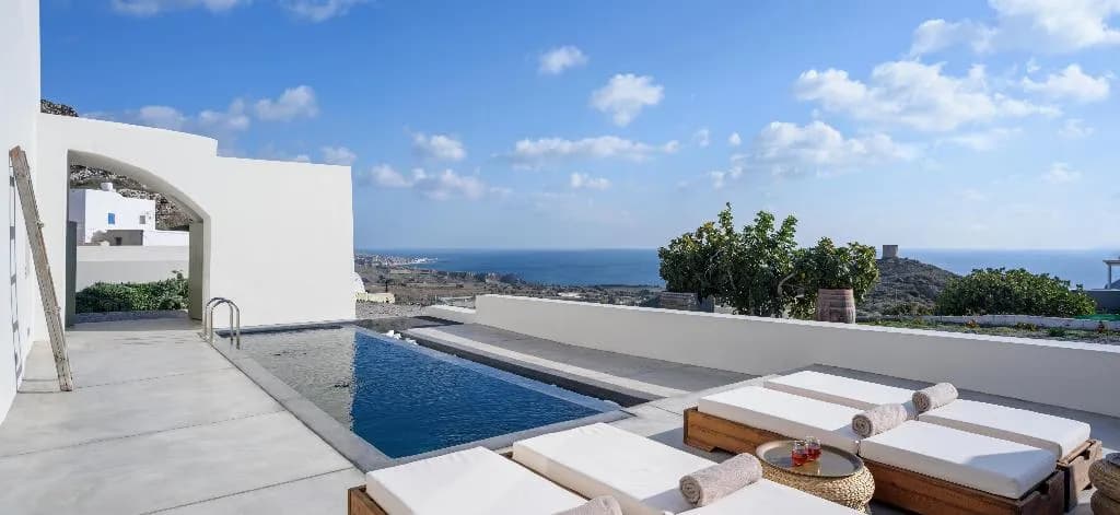 General view, Villa Di Capo, Santorini
