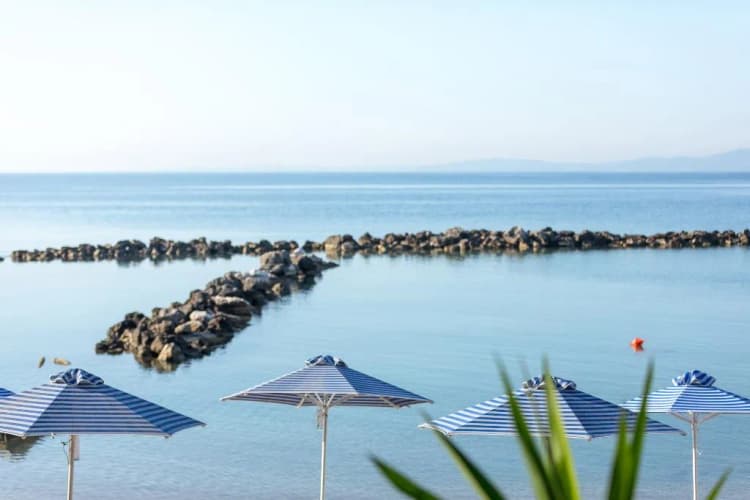 Beach, The Royal Grand Hotel, Corfu