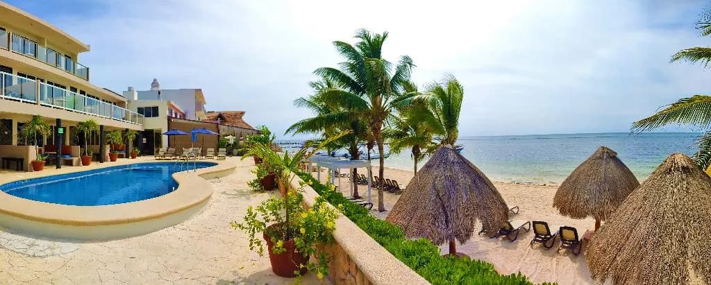 Beach, Hacienda Morelos Beach Front Hotel, Cancun Area