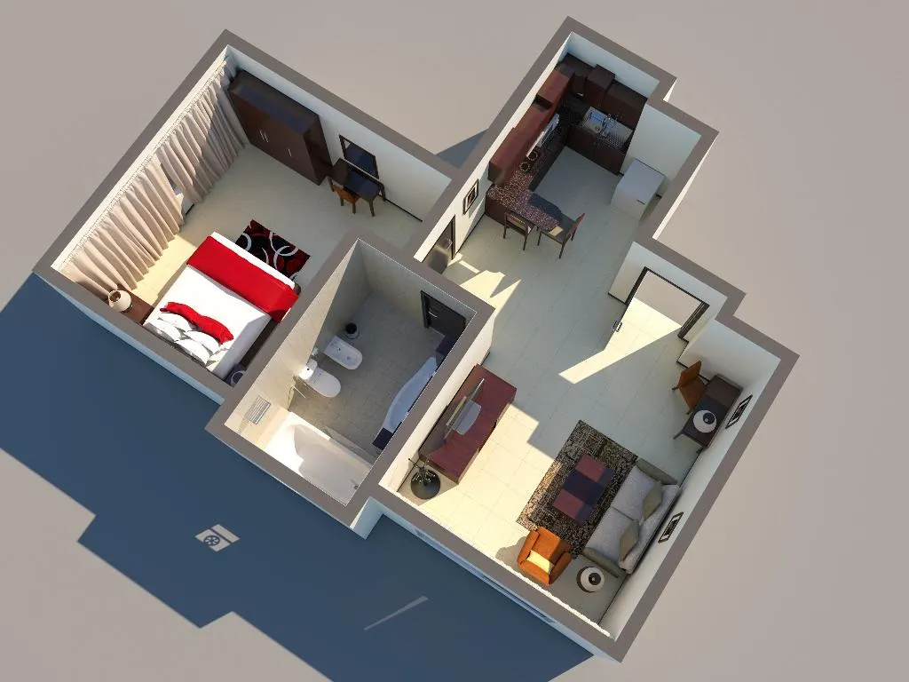 APARTMENT ONE BEDROOM Room, Ewan Ajman Suites Hotel, Dubai