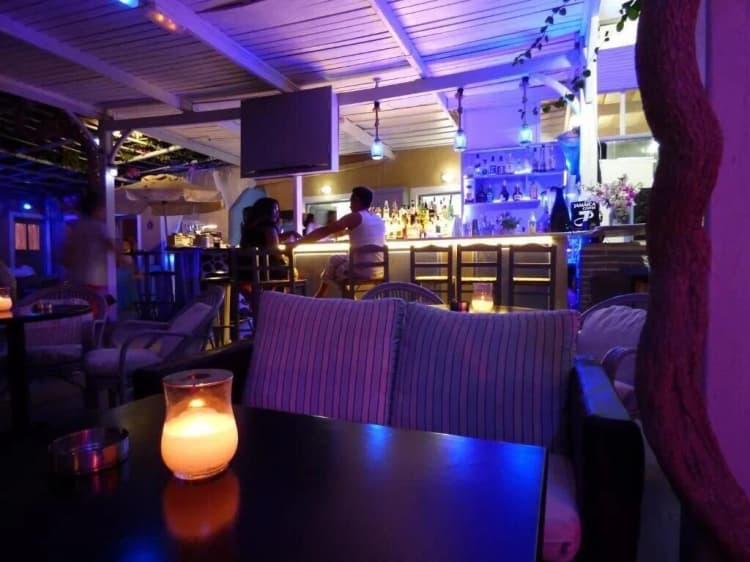 Bar, Nostos Beach, Santorini