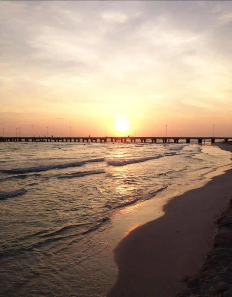 Beach, Cabañas El Cuyo, Cancun Area
