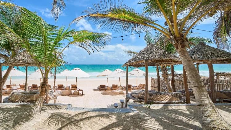 Beach, Hotel Dos Ceibas Eco Retreat Tulum, Cancun Area
