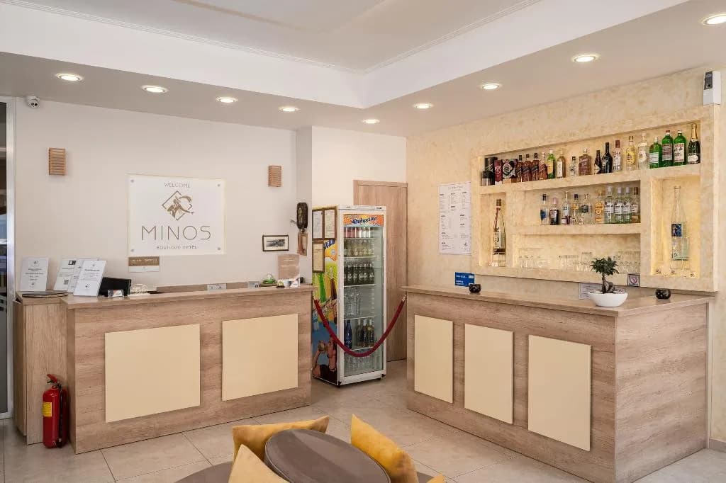 Bar, Minos Boutique Hotel Agia Galini, Crete