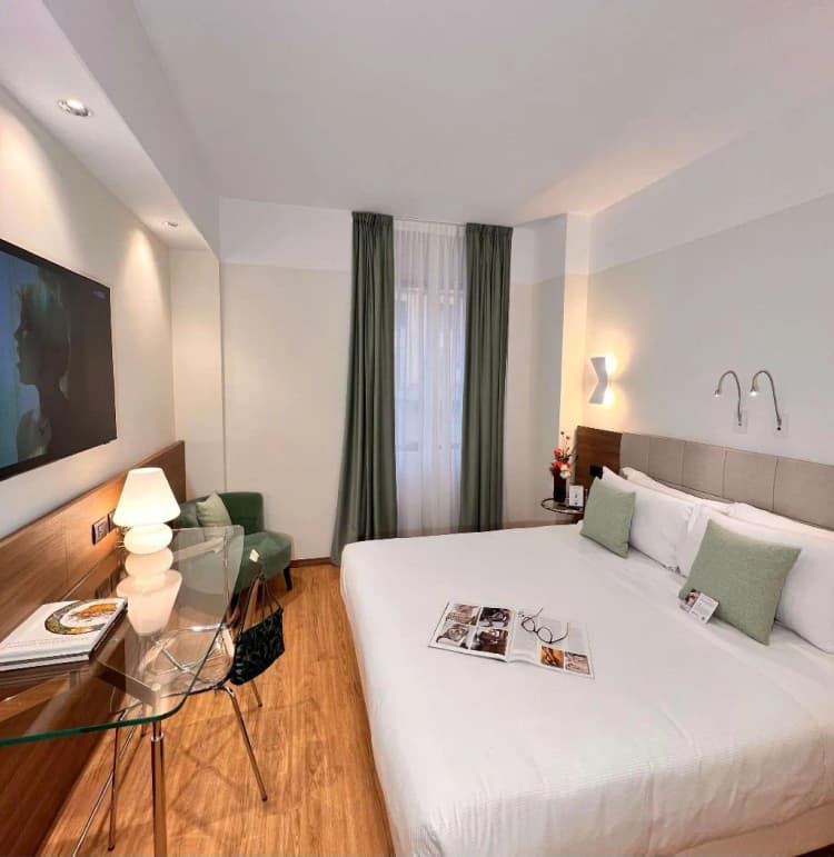 DOUBLE QUEEN SIZE BED Room, Best Western Hotel City, Milan