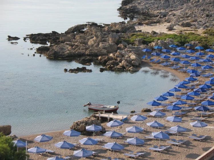 Beach, Vickys Studios, Rhodes