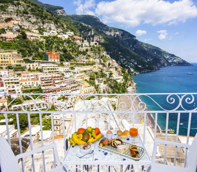 DOUBLE DELUXE SEA VIEW Room, Hotel Reginella Positano, Naples