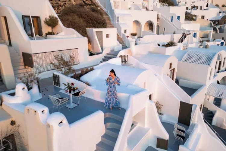 General view, Heavens Edge by Mr and Mrs White, Santorini
