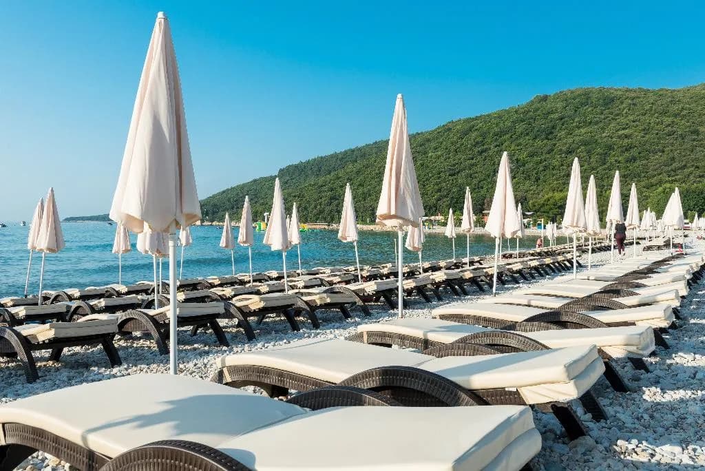 Beach, Mobilhomes Camping Oliva, Istria