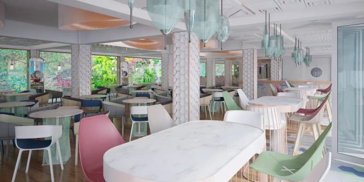 Bar, Mediterranean bay, Majorca