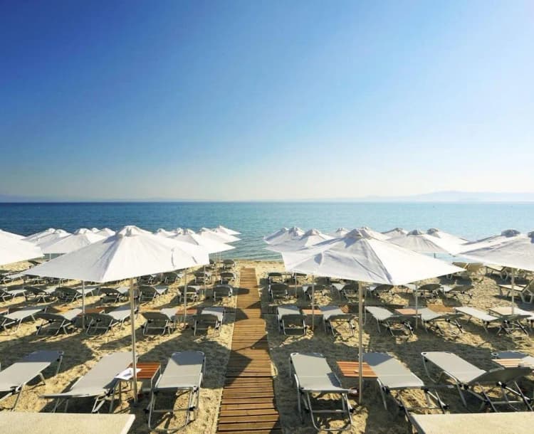 Beach, Ostria Sea Side Hotel, Halkidiki