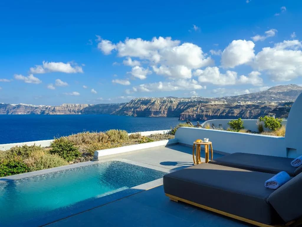 General view, Neptune Luxury Spa Suites, Santorini