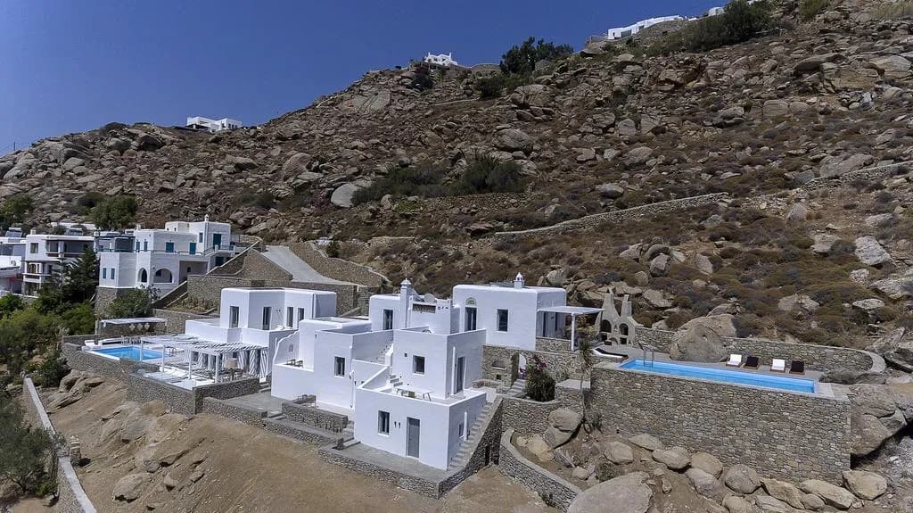 General view, Sea Line Villas, Mykonos