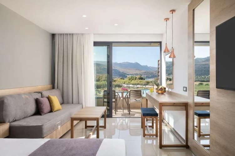 Double or Twin SIDE SEA VIEW Room, Chq Galini Palace, Crete